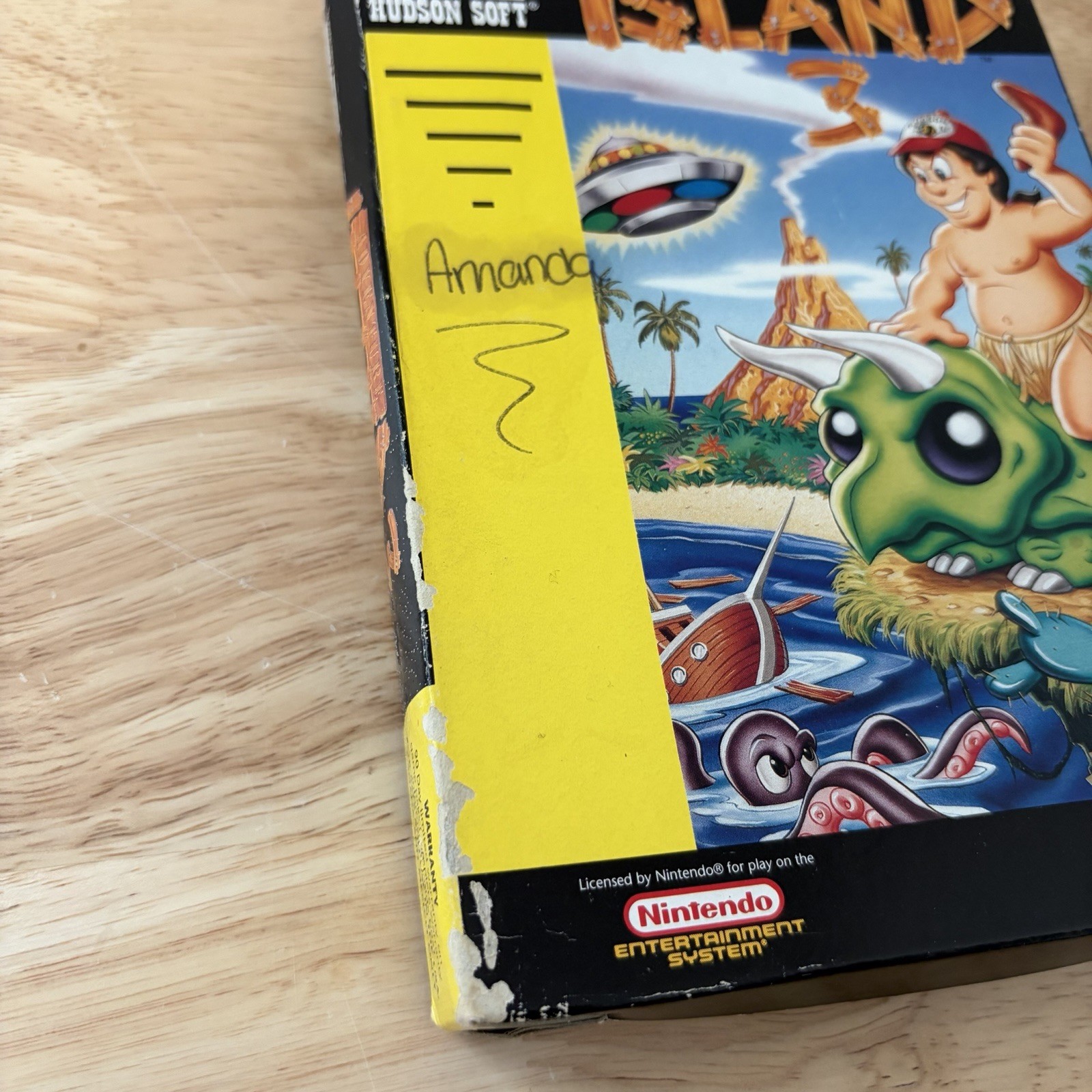 Adventure Island 3 In Box Nintendo NES Manual Missing Front Cover See Photos