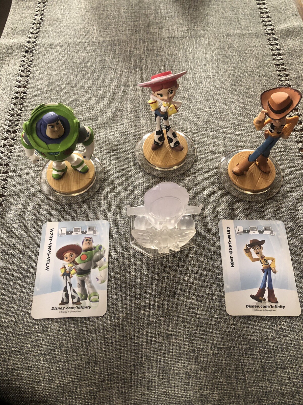 DISNEY INFINITY – Buzz Lightyear, Jessie, Woody – Toy Story Figure 6 Lot w Cards