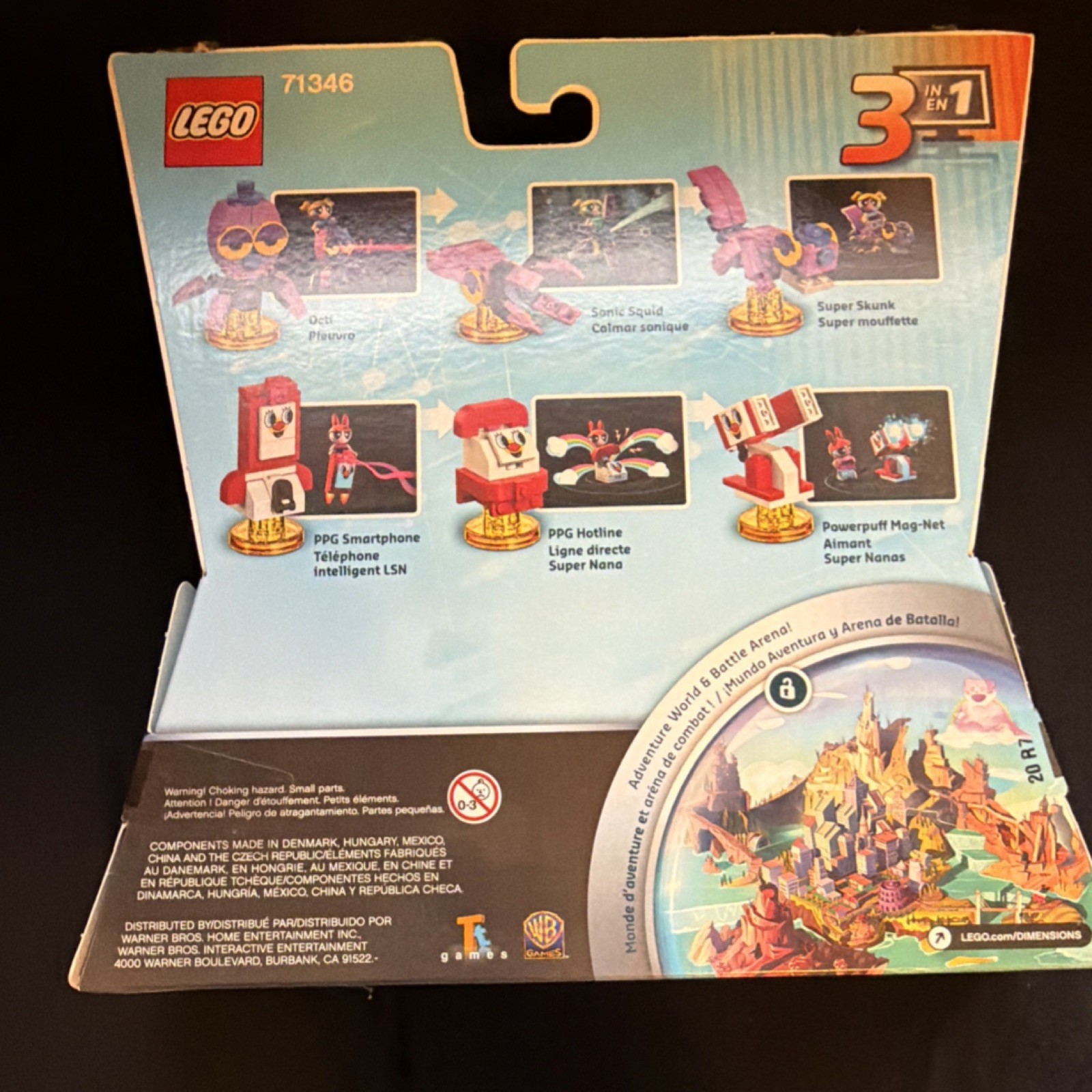 LEGO Dimensions Team Pack 71346 3 in 1 Blossom Bubbles Octi PPG Smartphone