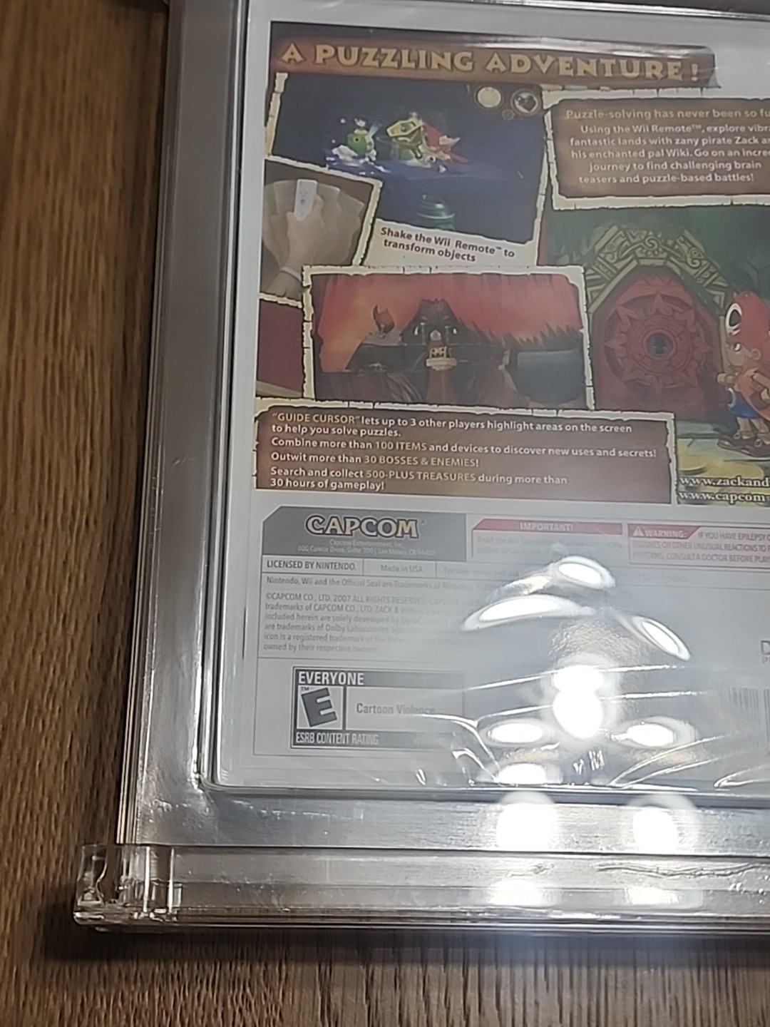 Zack & Wiki Quest for Barbaros Treasure Nintendo Wii new Magnetic Puzzle Variant