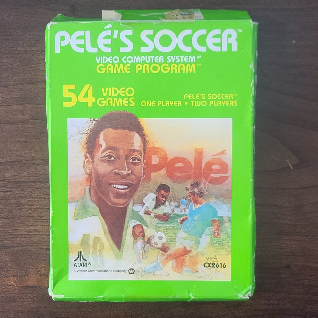 Pele’s Soccer Atari 2600 Game and Box Only No Manual Tested Working