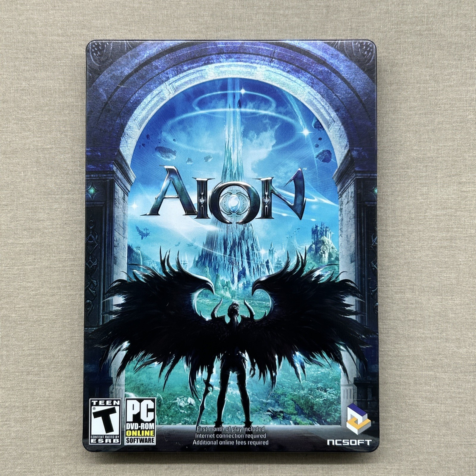 Aion (PC 2009 DVD-ROM 2-Disc STEELBOOK) Complete MMORPG Strategy Adventure Game