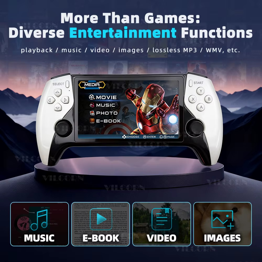 SF3500 5″ Handheld Game Console for PS1 GBA SNES MAME Retro Gaming