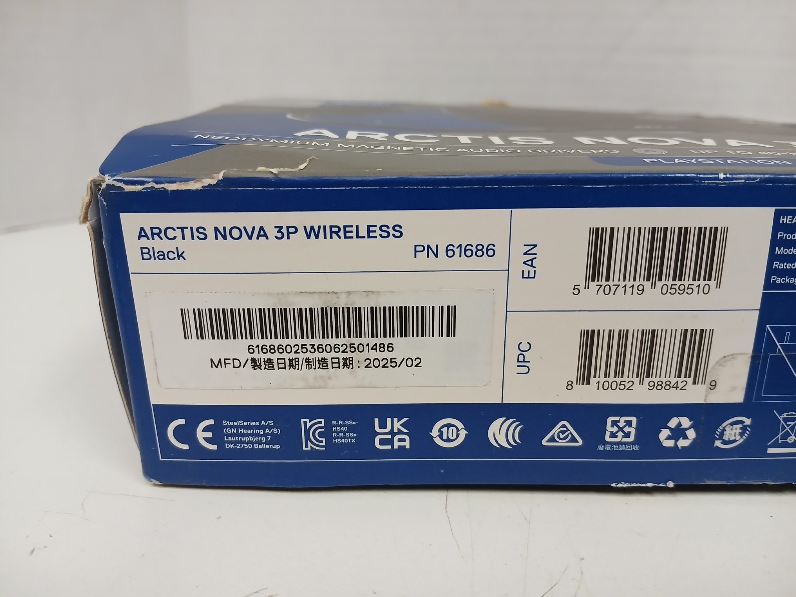 SteelSeries Arctis Nova 3P Wireless Gaming Headset For Playstation *NO DONGLE*