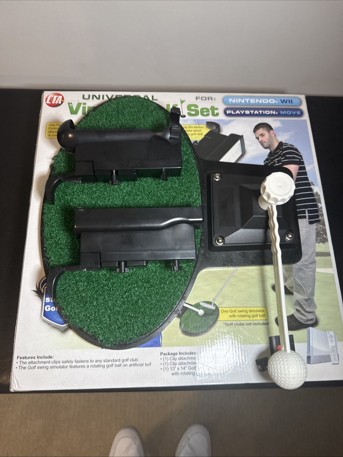CTA Universal Virtual Golf Set For Nintendo Wii & PS Move Includes All Pieces
