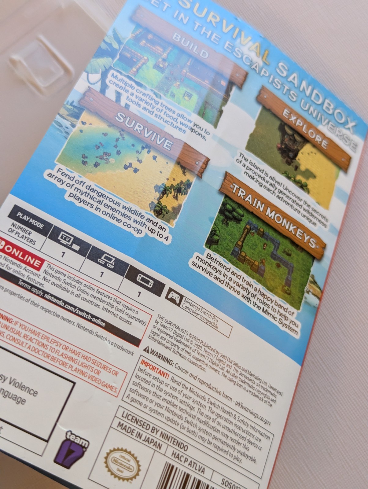 The Survivalists – Nintendo Switch *Damaged Artwork* Tested