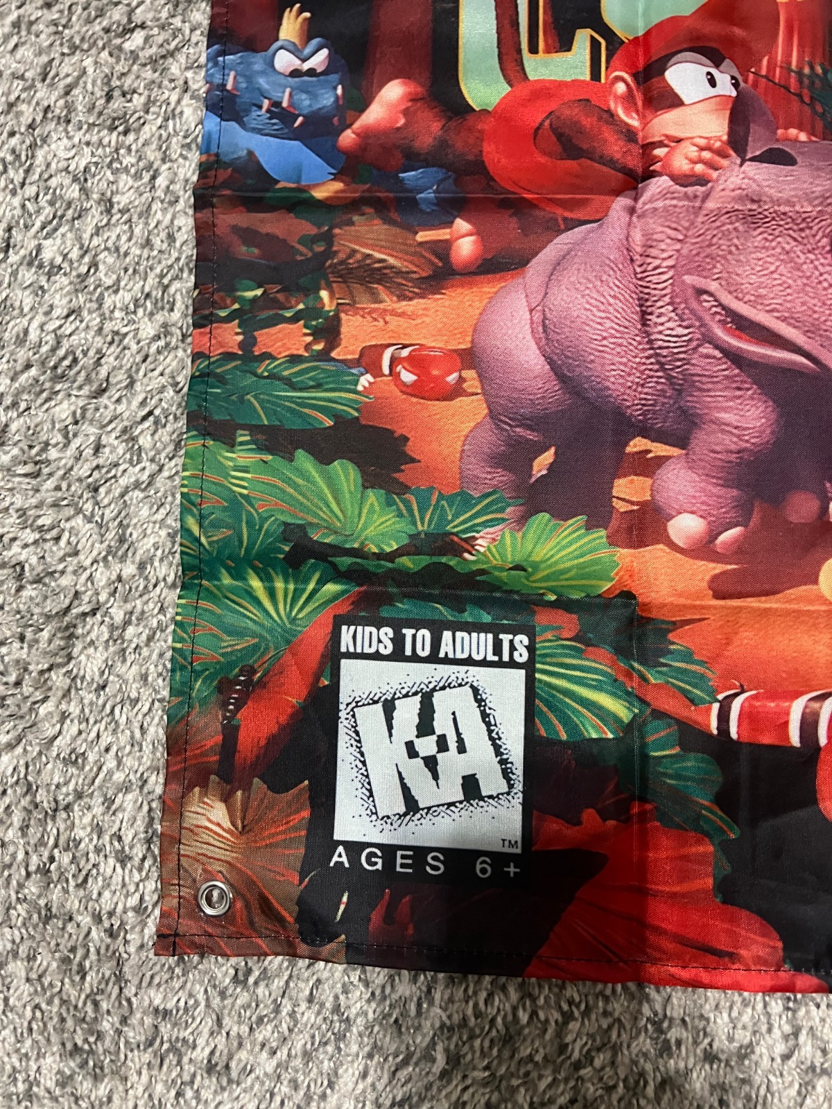 Donkey Kong Country SNES Custom Wall Banner Tapestry 3 x 3 Ft