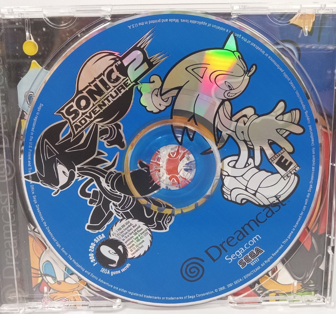 Sonic Adventure 2 (Sega Dreamcast, 2001) – CIB Complete, Tested, Good Shape!