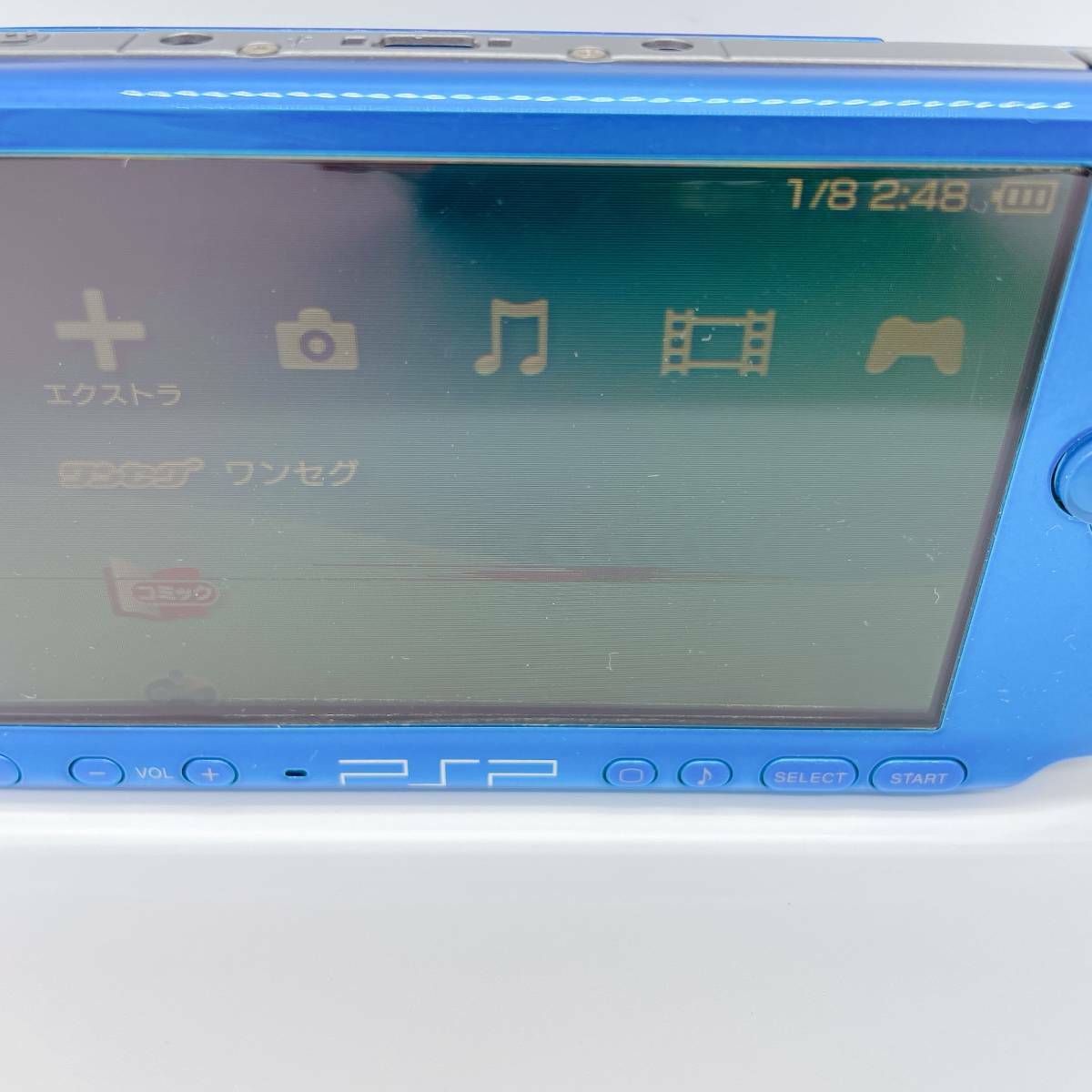 Sony PlayStation portable PSP-3000VB Vibrant Blue Console charger Japan Exc
