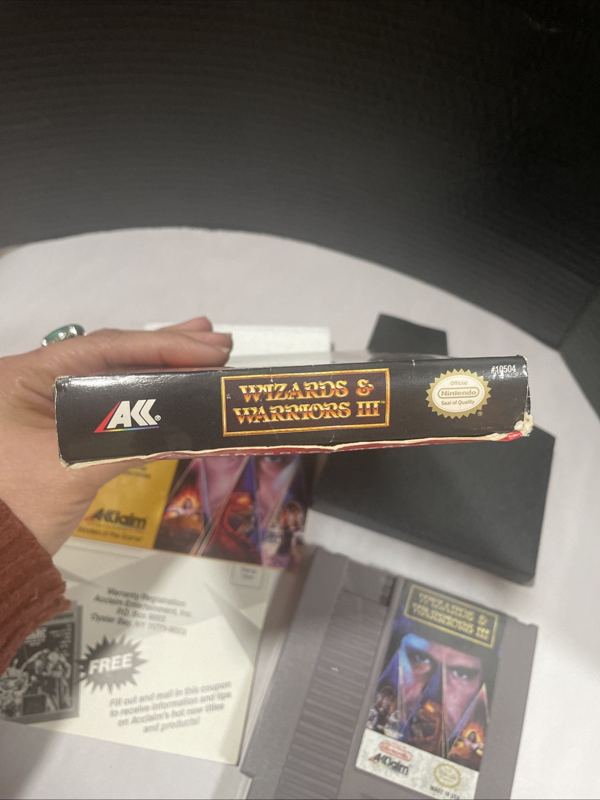 #645 Wizards & Warriors III CIB Oval seal nintendo NES Very Good