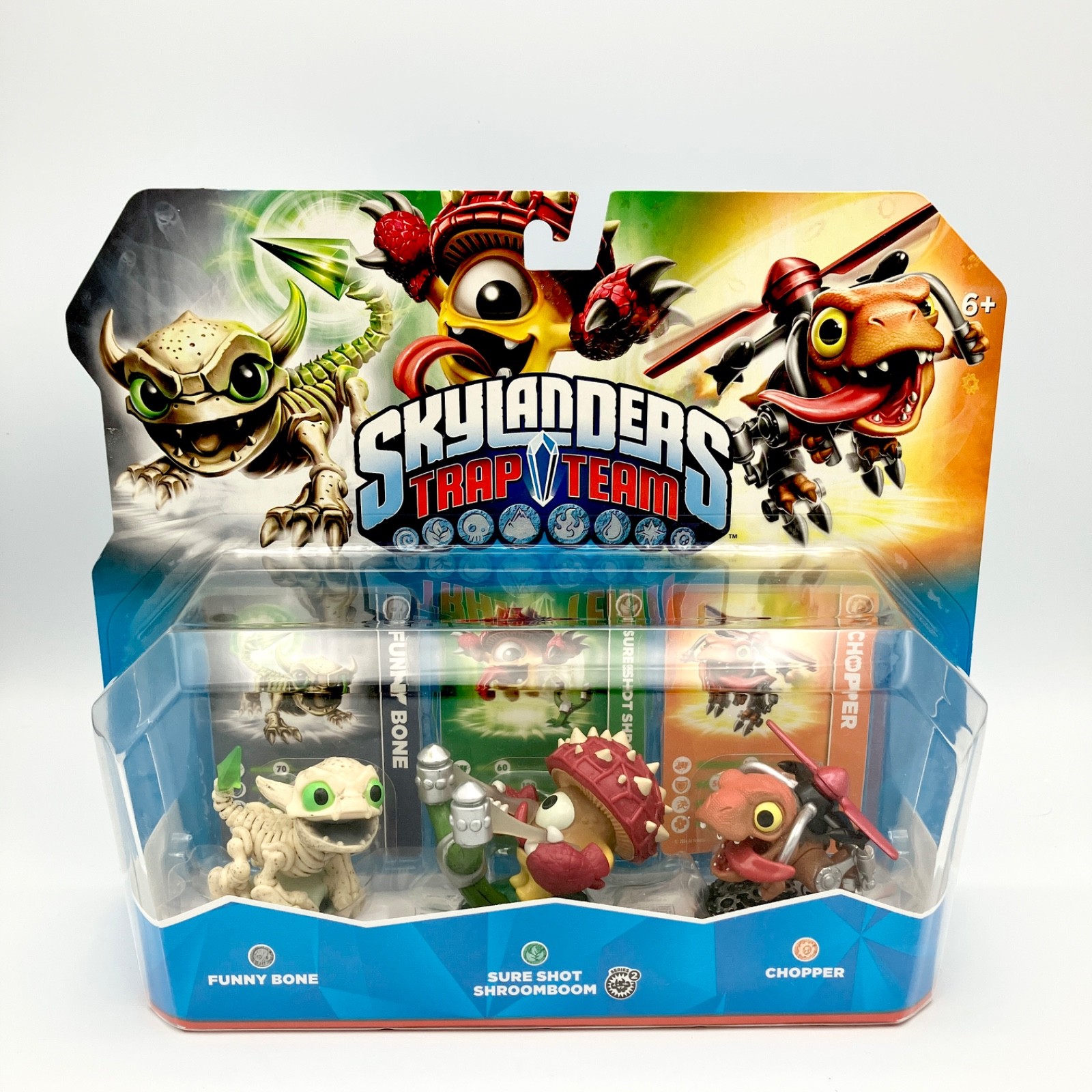 Skylanders Trap Team Funny Bone Shroomboom Chopper 3 Pack of Figures NEW SEALED