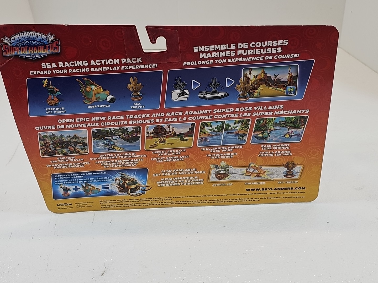 Skylanders SuperChargers Sea Racing Action Pack Gill Grunt Reef Ripper Trophy
