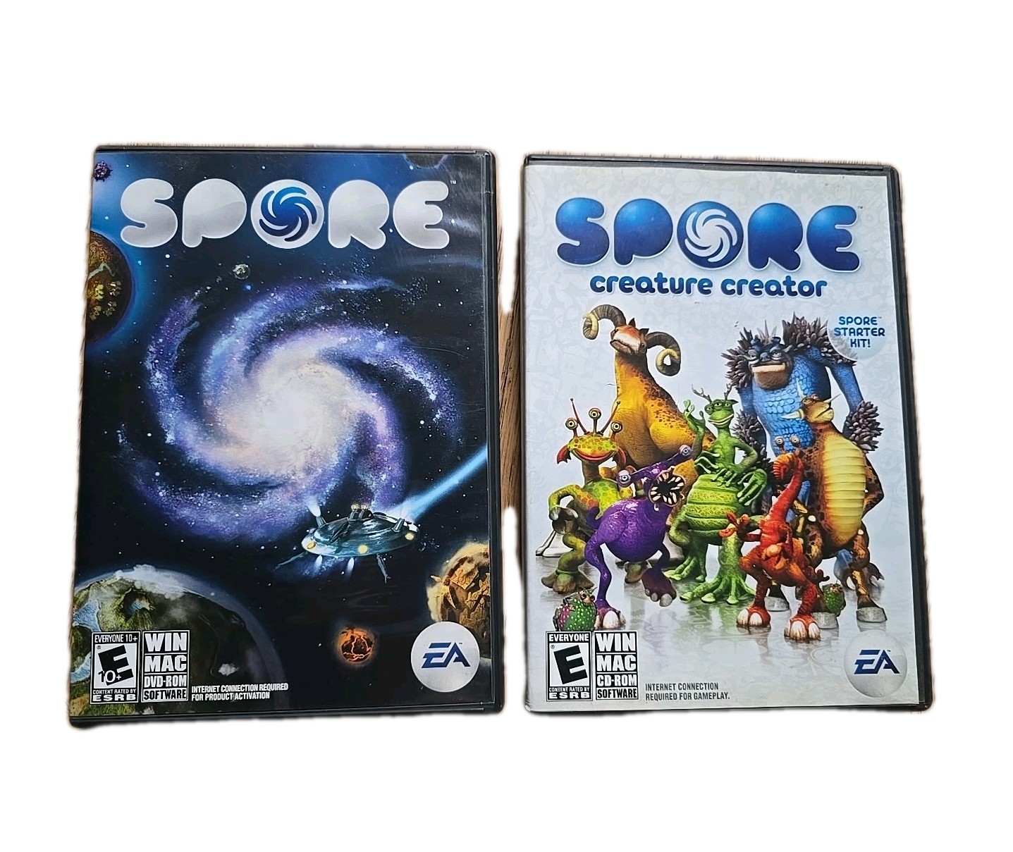 Spore + Spore Creature Creator Windows/Mac 2008 Complete Manual CIB PC~Rated E