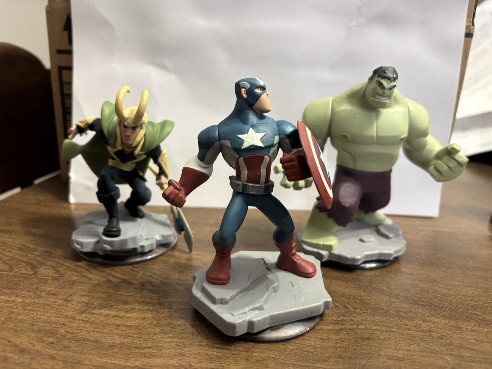 Disney Infinity Marvel Captain America, Hulk & Loki Character Figures