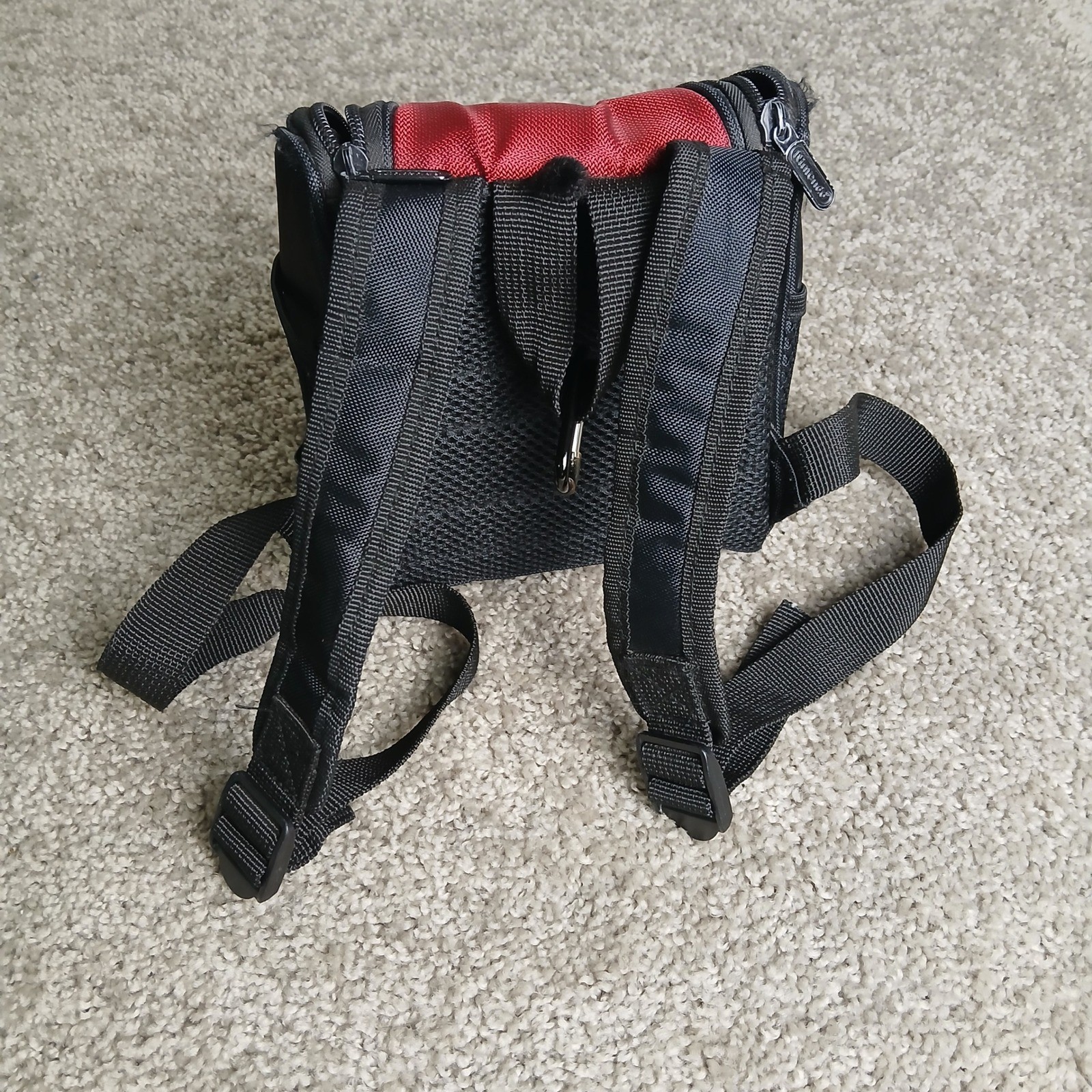 Nintendo DS Travel Backpack Bag Red Black Console Carrying Case Accessory