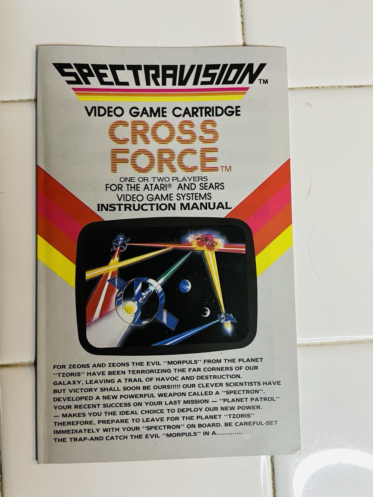 CROSS FORCE ATARI 2600 SPECTRAVISION Complete In Box Tested And Working