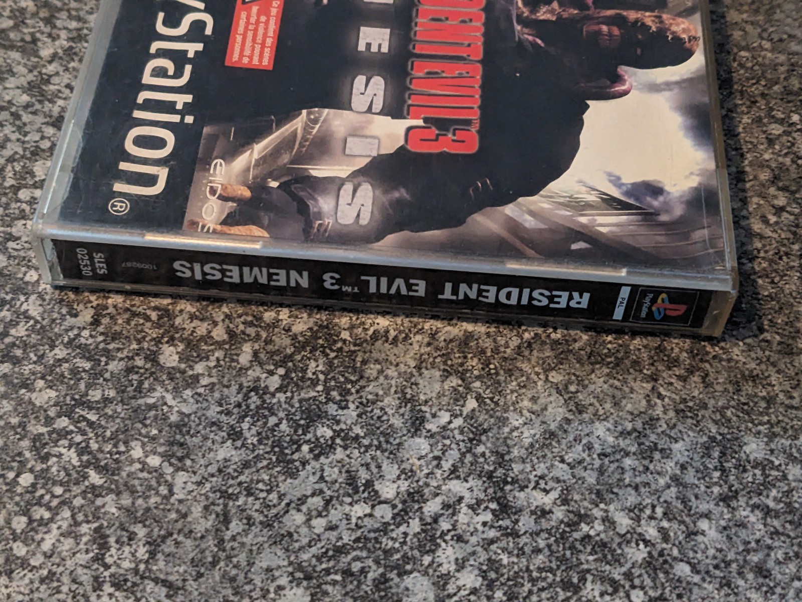 Resident Evil 3 Nemesis (1999) PS1 NTSC 📀 (European French Language Back Cover)