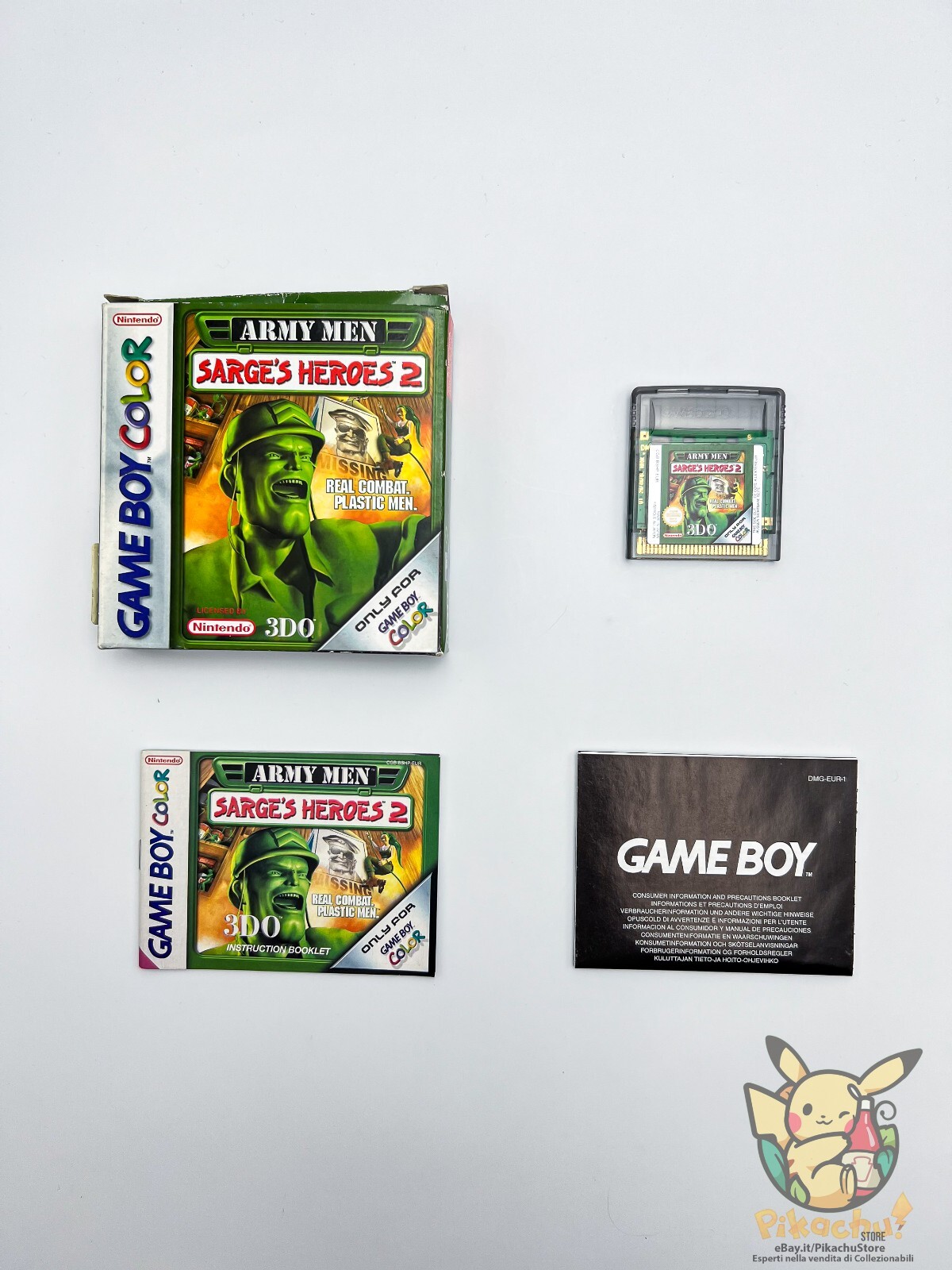 Army Men Sarge’s Heroes 2 🇪🇺 MULTI 🔥 Complete Game Boy Color 🎁 Gift Idea