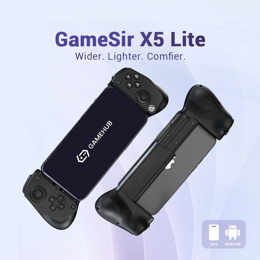 Mobile Gaming Controller for Android & iPhone 15/16 – Hall Effect Joystick, Ergo