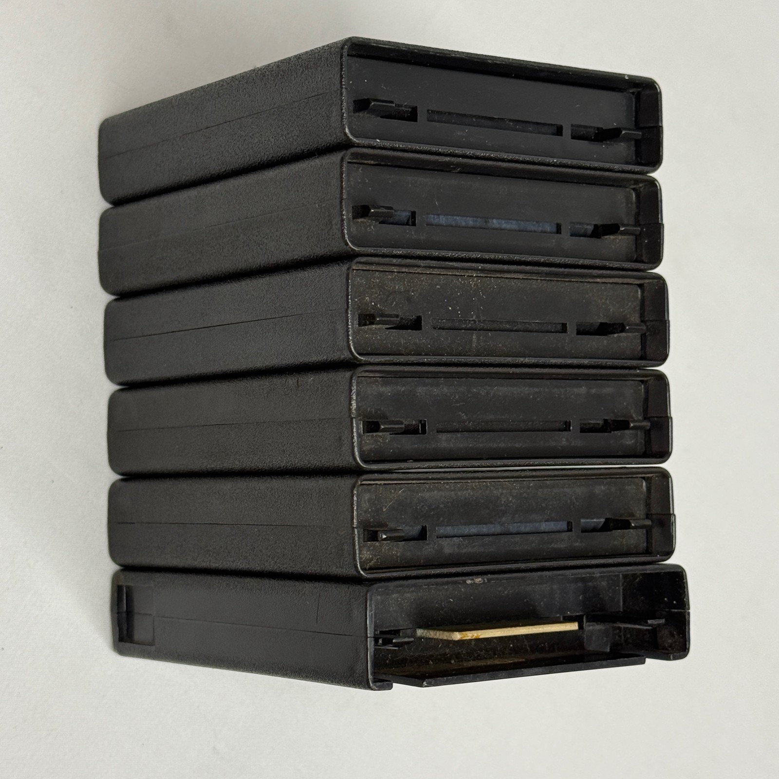 6 ATARI Video Game Cartridges – Word Zapper / Space War / Home Run – NOT TESTED