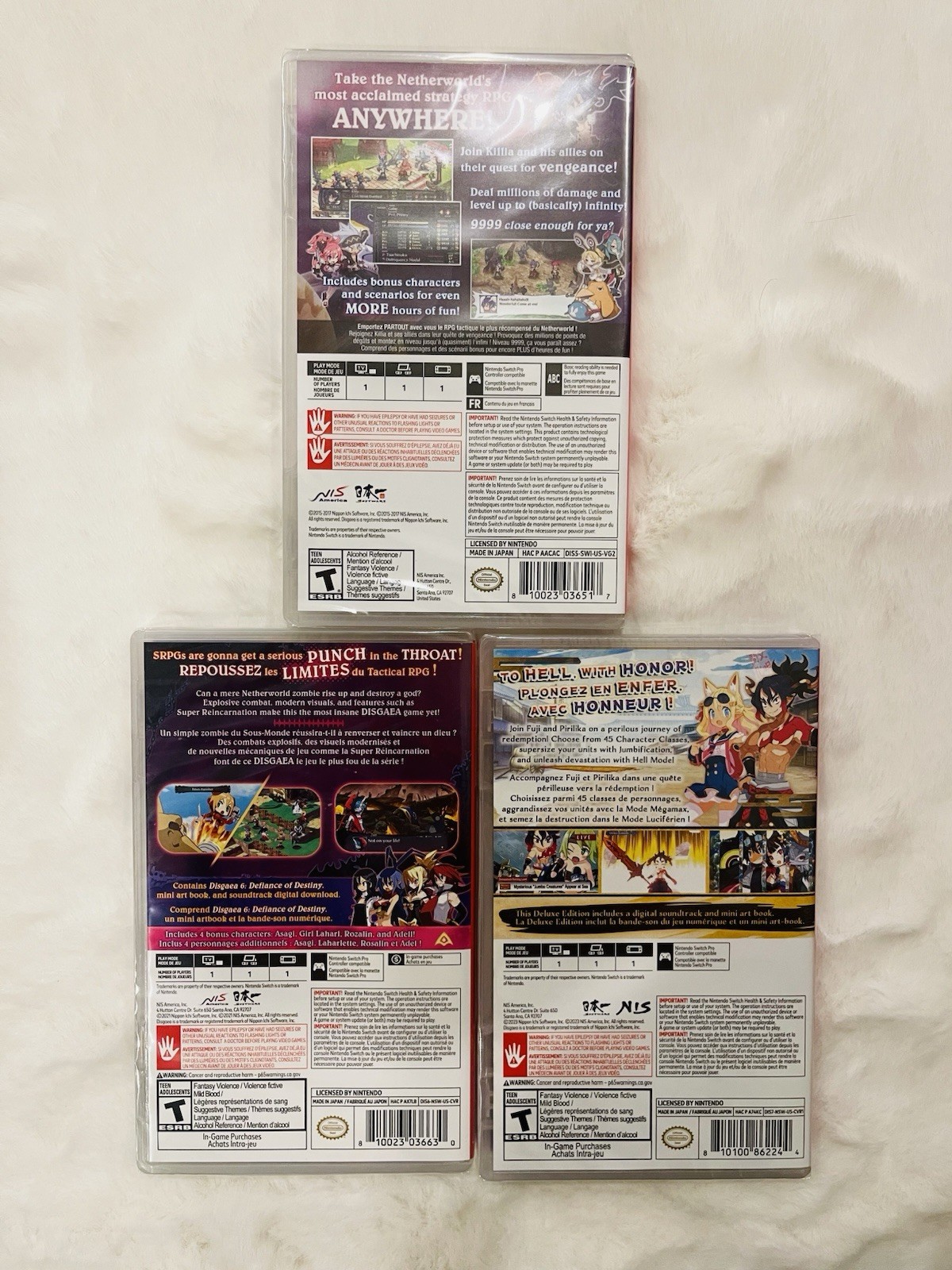 Disgaea 5, 6 & 7 Nintendo Switch Lot | BRAND NEW, SEALED