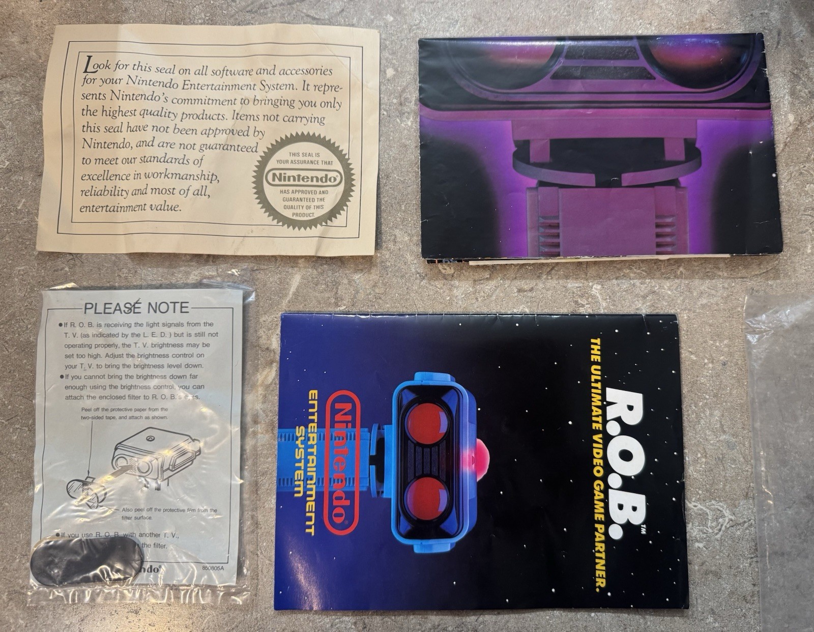 Nintendo ROB The Robot. CIB With Styrofoam. Stand Alone Version. Complete In Box