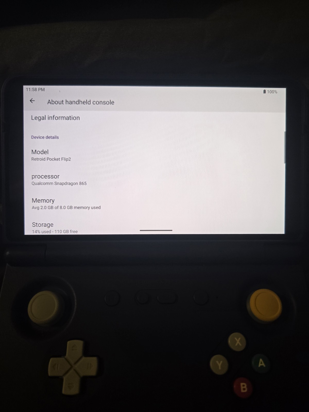 Retroid Pocket Flip Handheld System Console Purple w/ Retroid Travel Case