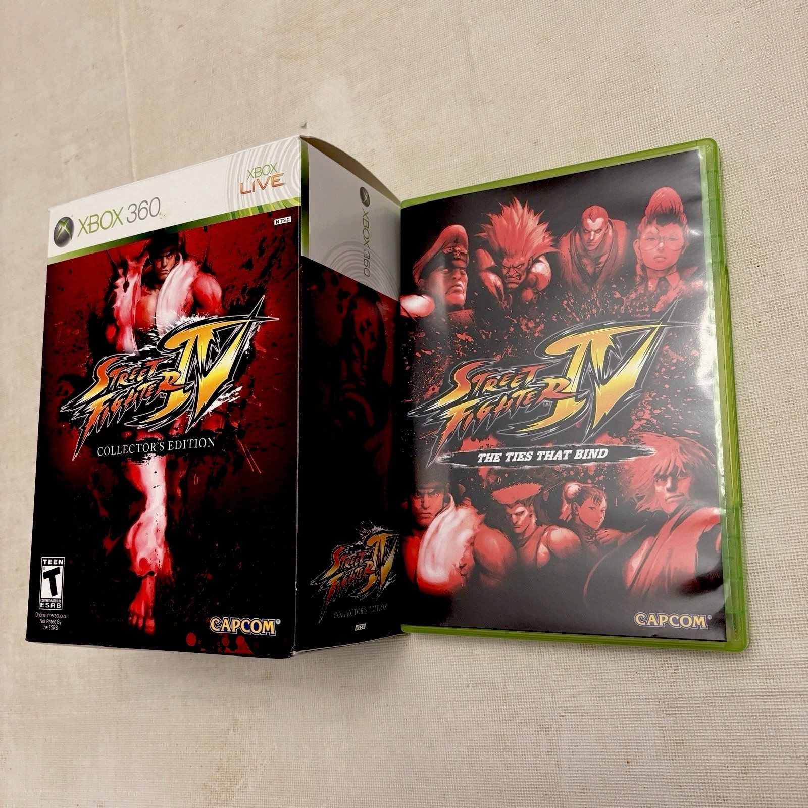 Street Fighter 4 Xbox 360 Collector’s Edition NO GAME NO FIGURE BONUS DISC ONLY!