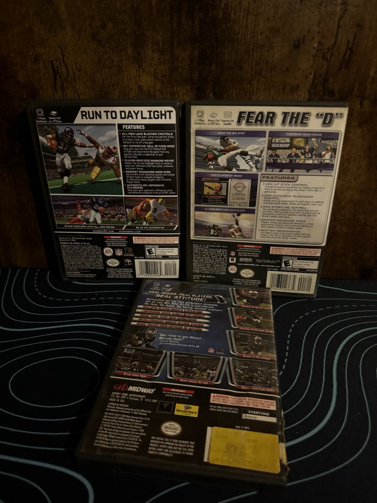 Nintendo GameCube Video Games Lot Madden 05 07 NFL BLITZ 2002