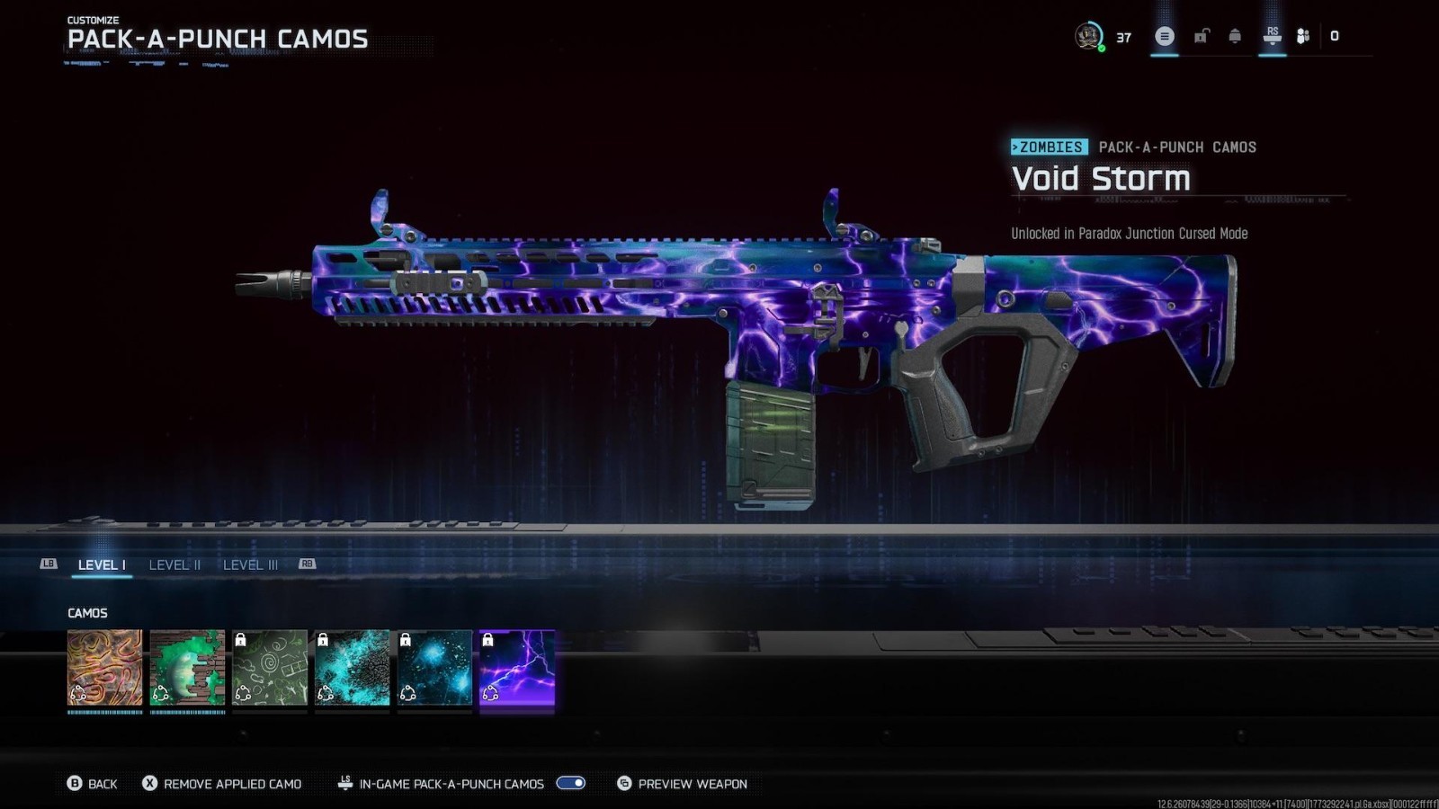 Paradox Junction Tier 1-3 Cursed Pack a Punch Camos FAST Black Ops 7 BO7 Zombies