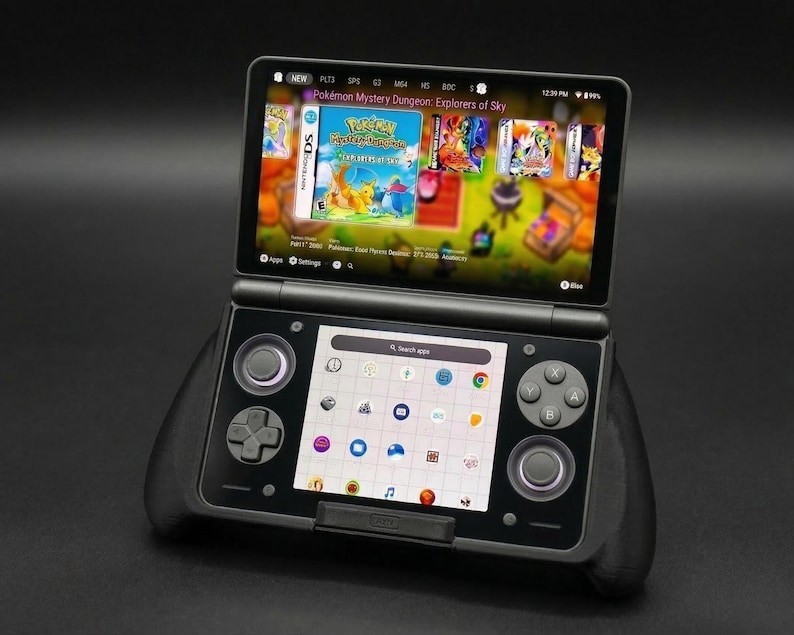 AYN Thor Handheld 3D Print Grip with Included Color-Matched Trigger Cap Upgrades