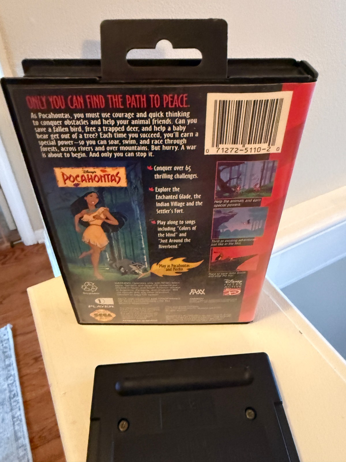 Disney’s Pocahontas (Sega Genesis, 1996) Complete W/ Manual Tested Working