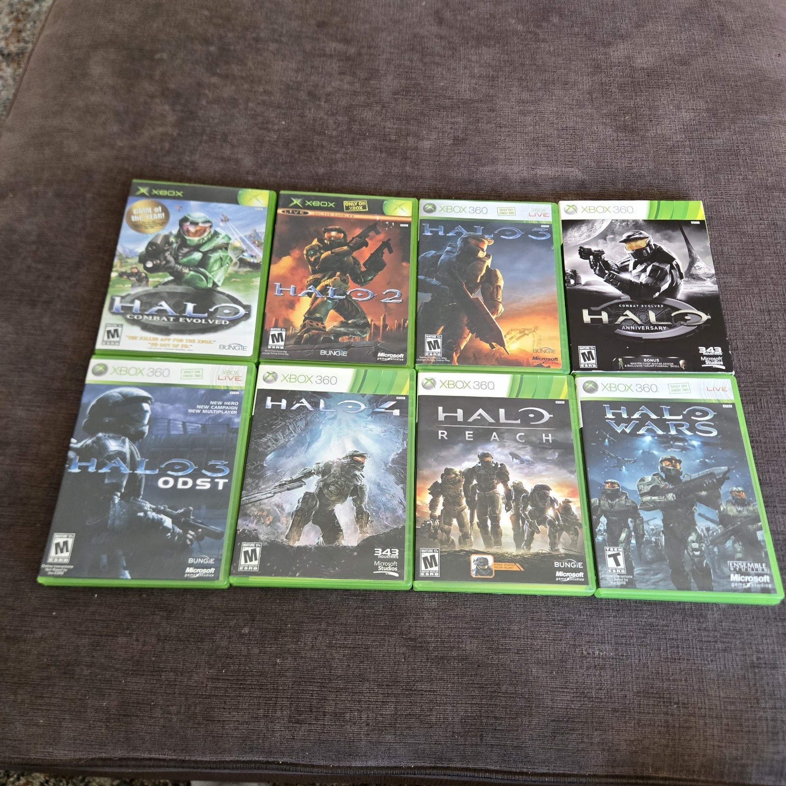 Halo Bundle Xbox – 8 Game Lot Halo 1 2 3 3 ODST 4 Wars Reach Anniversary Tested
