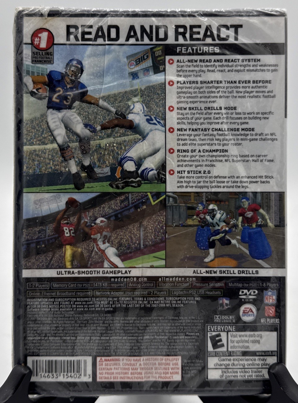 SEALED ! Madden NFL 08 ( Sony PlayStation 2 , 2007 ) BRAND NEW Water Damaged