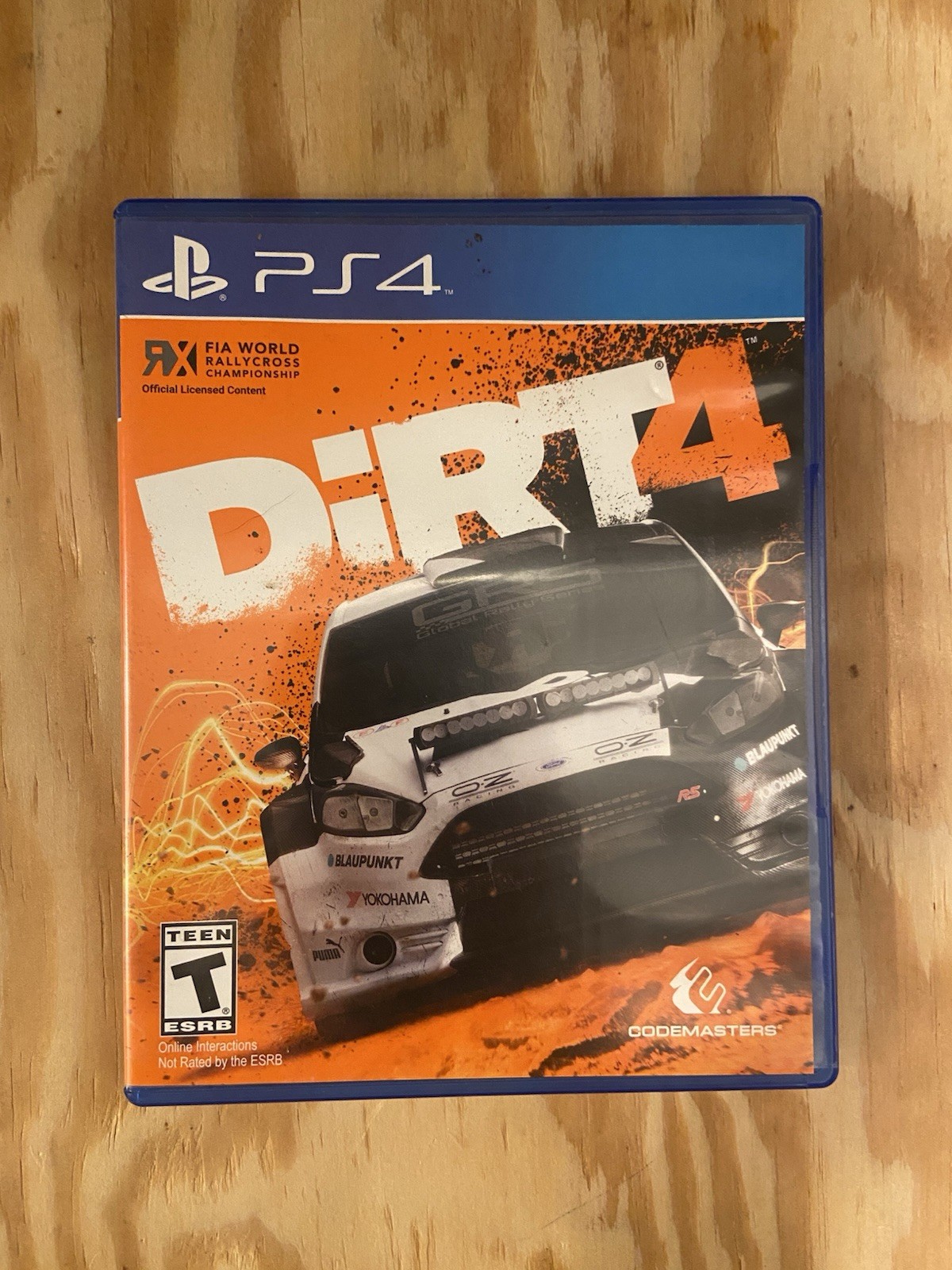 Dirt 4-PS4-Game, Case, & Art-TESTED & WORKS