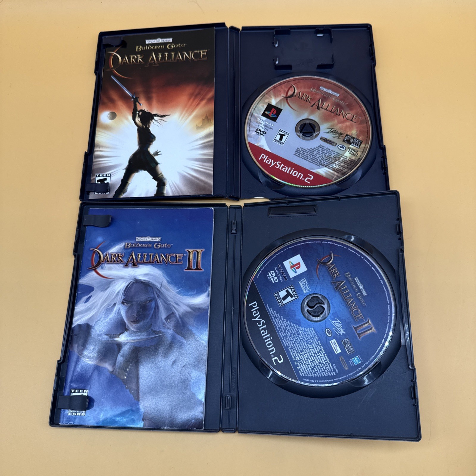 Baldur’s Gate Dark Alliance 1 & 2 – PS2 Game Bundle – CIB – Tested & Working