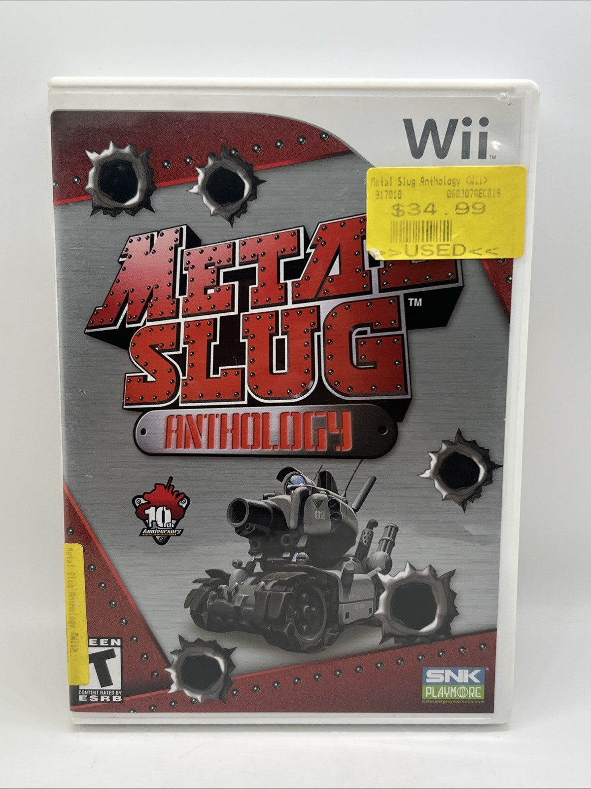 METAL SLUG ANTHOLOGY for Nintendo Wii (2006) CIB Tested! FAST SHIPPING