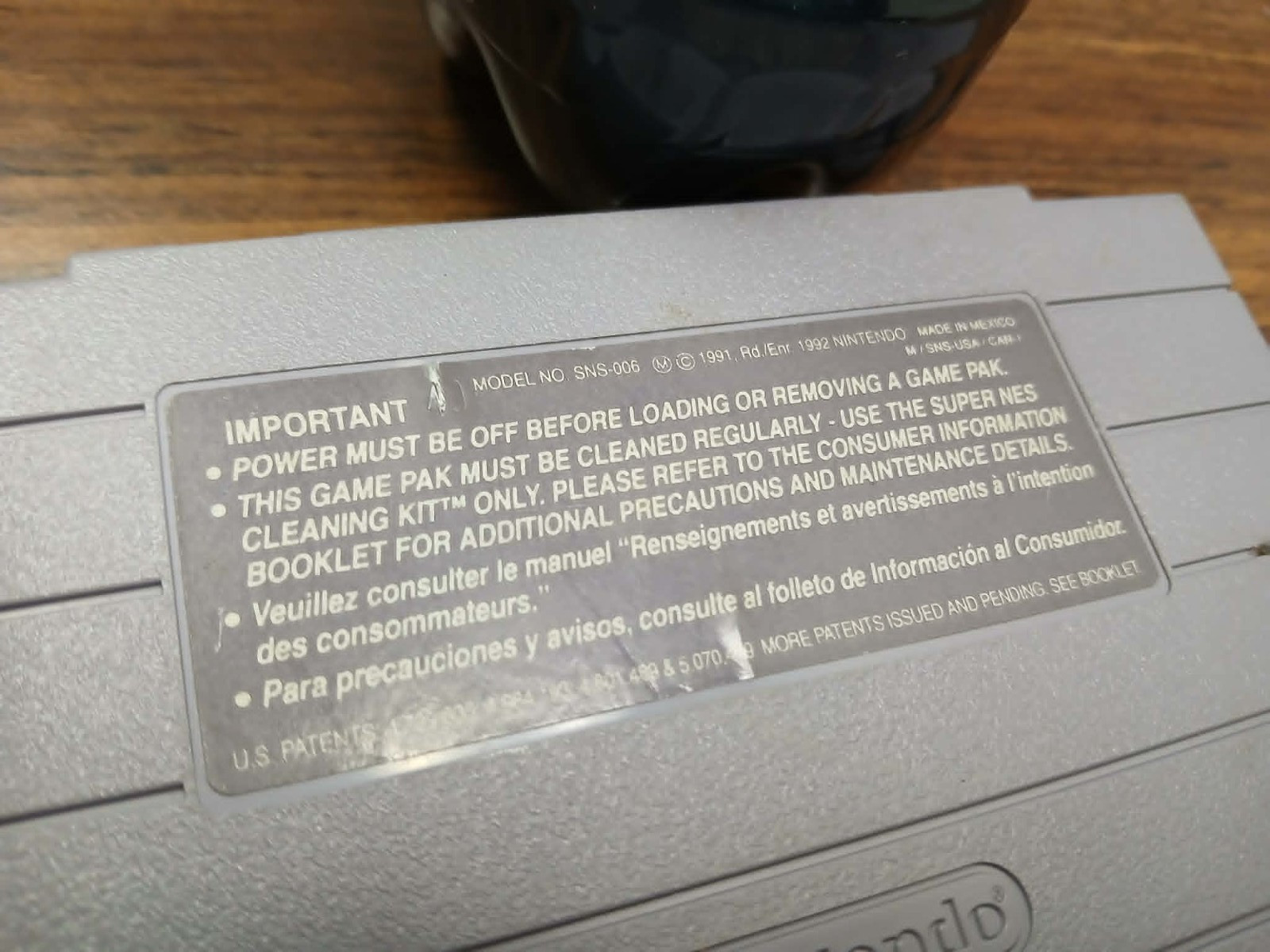 Vintage SNESEarthbound cartridge only, test/works