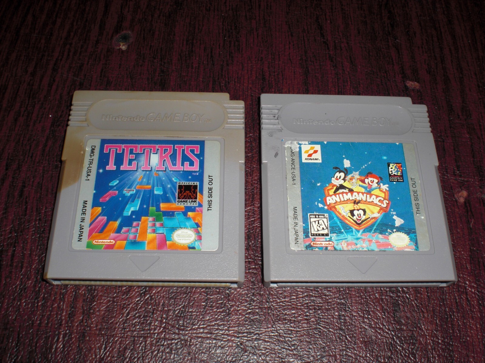 Tetris Animaniacs BUNDLE For Original Game Boy Color Advance Console GBA TESTED
