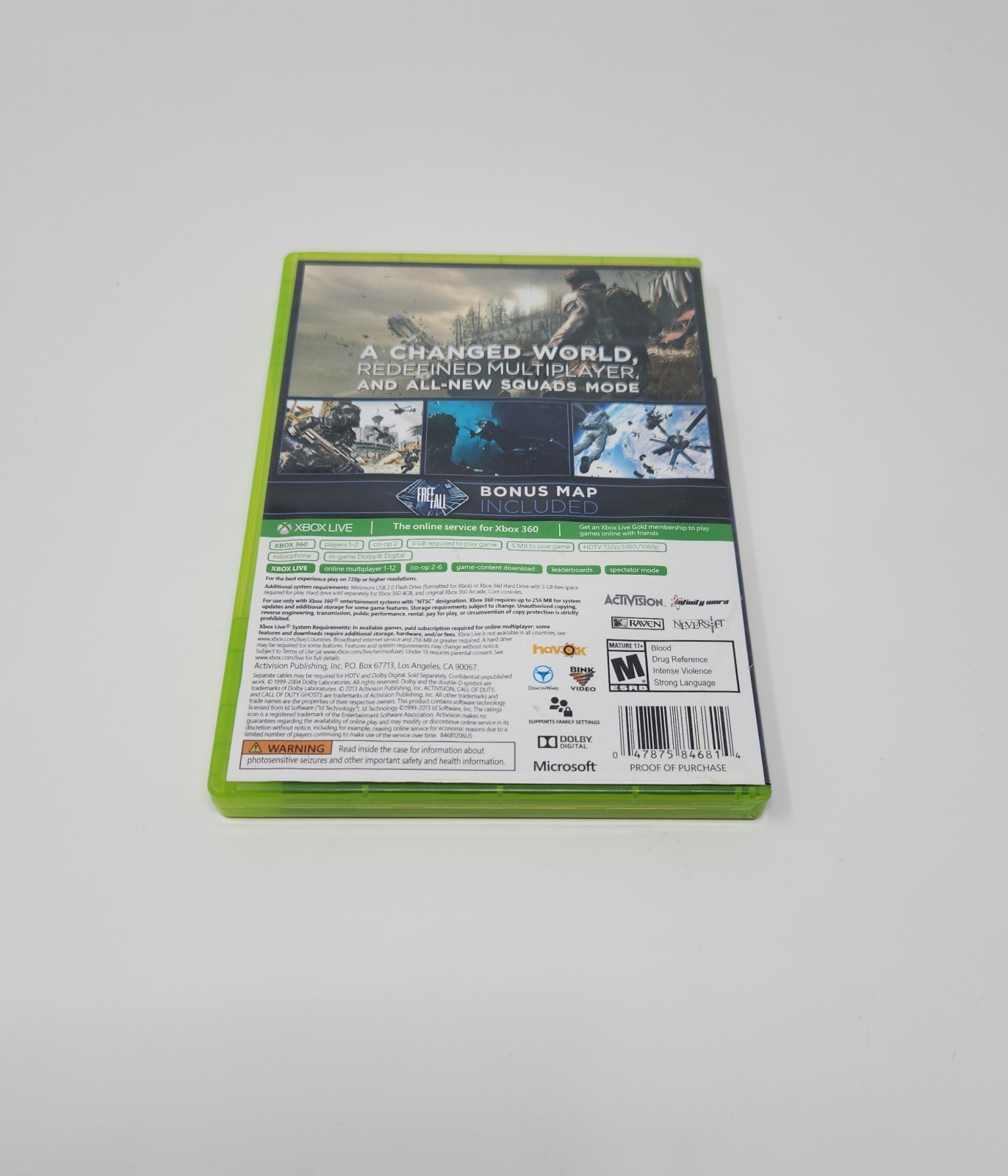 Call of Duty: Ghosts (Microsoft Xbox 360, 2013) CIB Tested