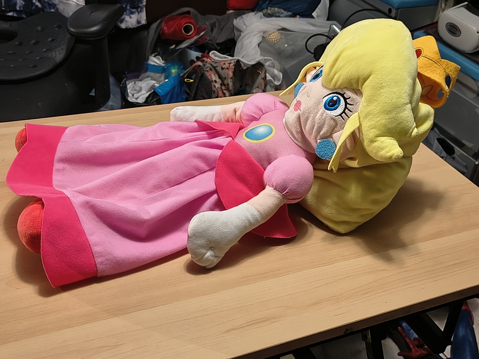 Princess Peach Plush 24 inch Super Mario Bros Nintendo Pink Dress Doll