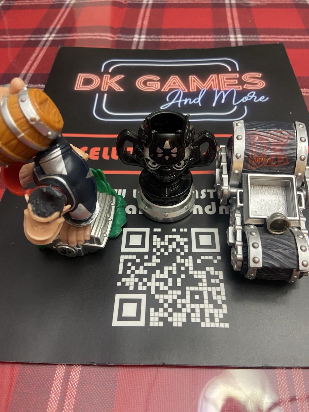 Skylanders Superchargers Dark Donkey Kong-Dark Barrel Blaster-Kaos Trophy-TESTED