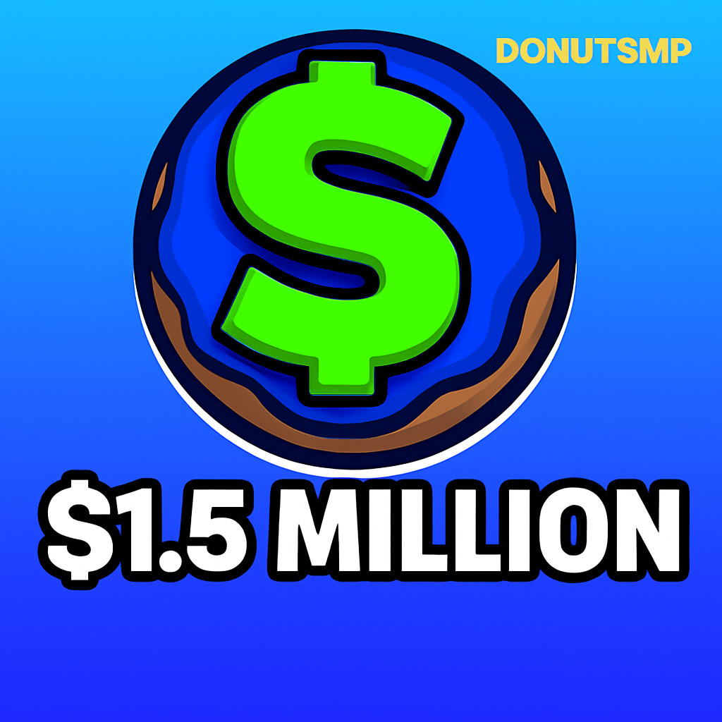 Donutsmp Money | 1.5 MILLION | 24h Delivery! | DonutSTONKS best shop