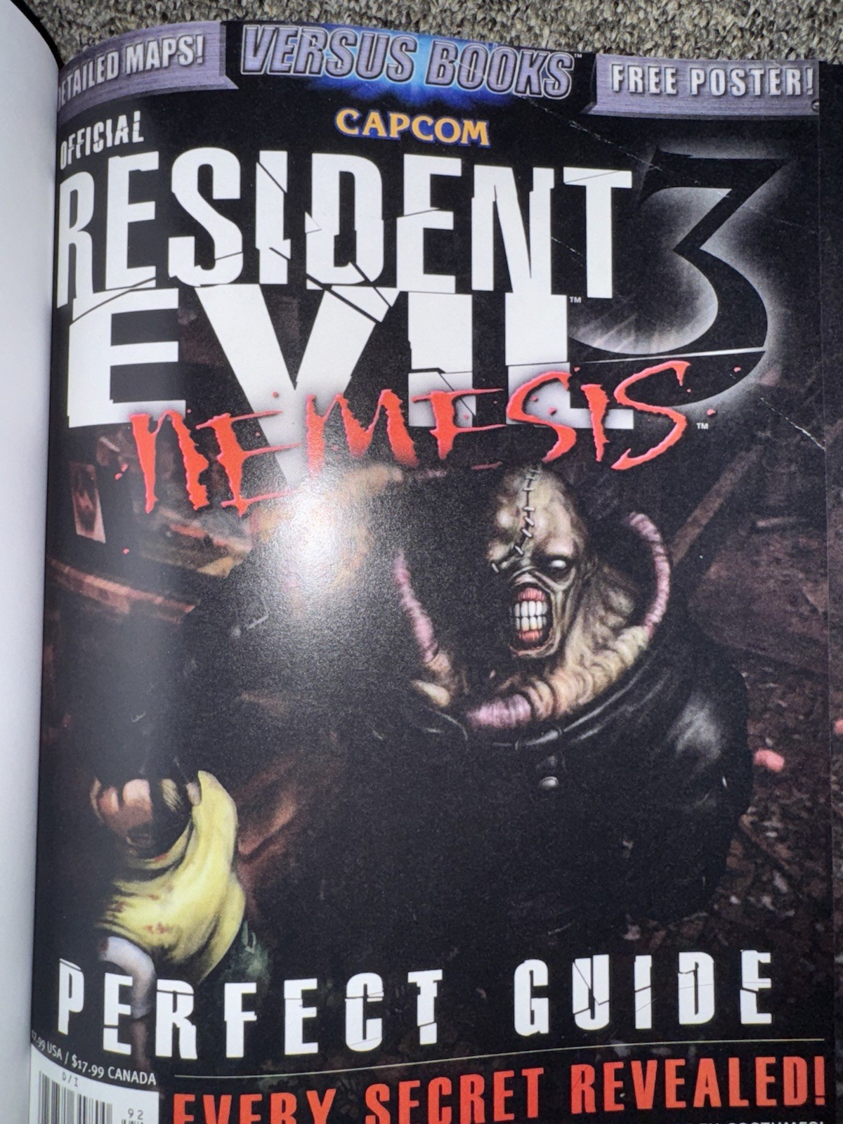 Resident Evil 3: Nemesis Versus PS1 Custom Hardcover Complete Strategy Guide