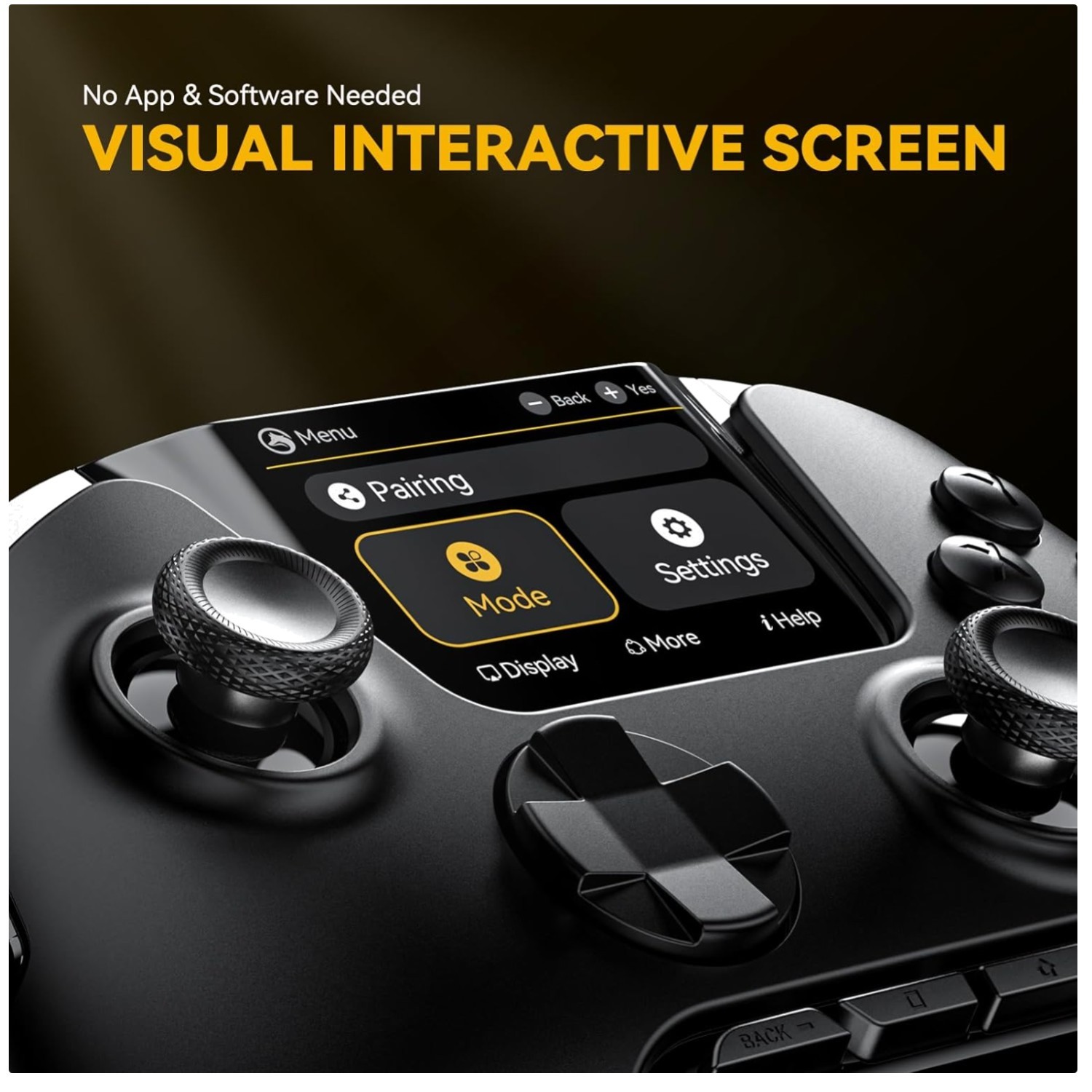 Interactive Screen Wireless Gaming Controller for