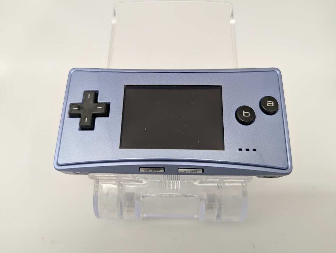 B26 Nintendo Gameboy micro console Blue Japan w/box manual pouch fx