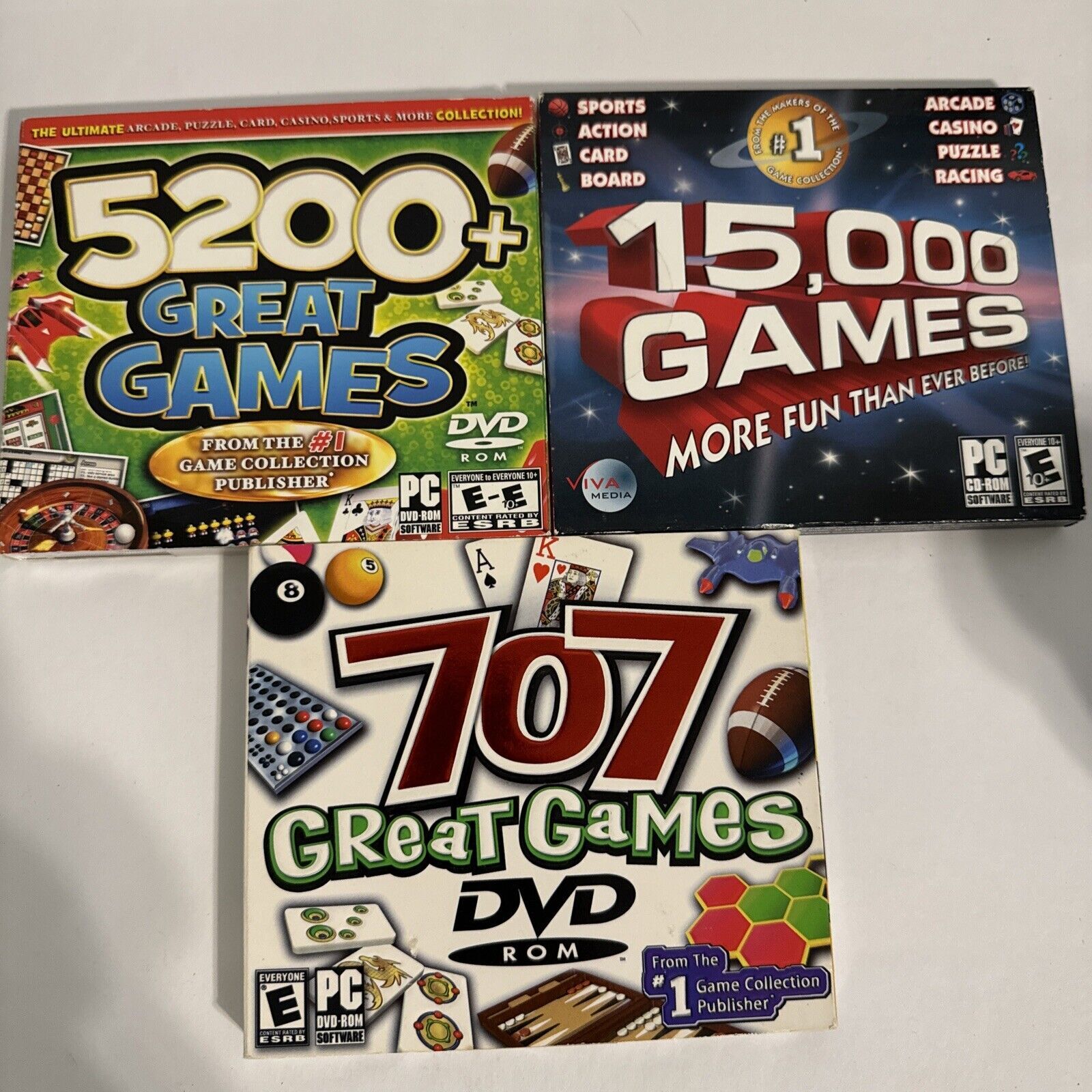 5200+ Great Games- 15,000 Games- 707 Great Games (PC, 2007)