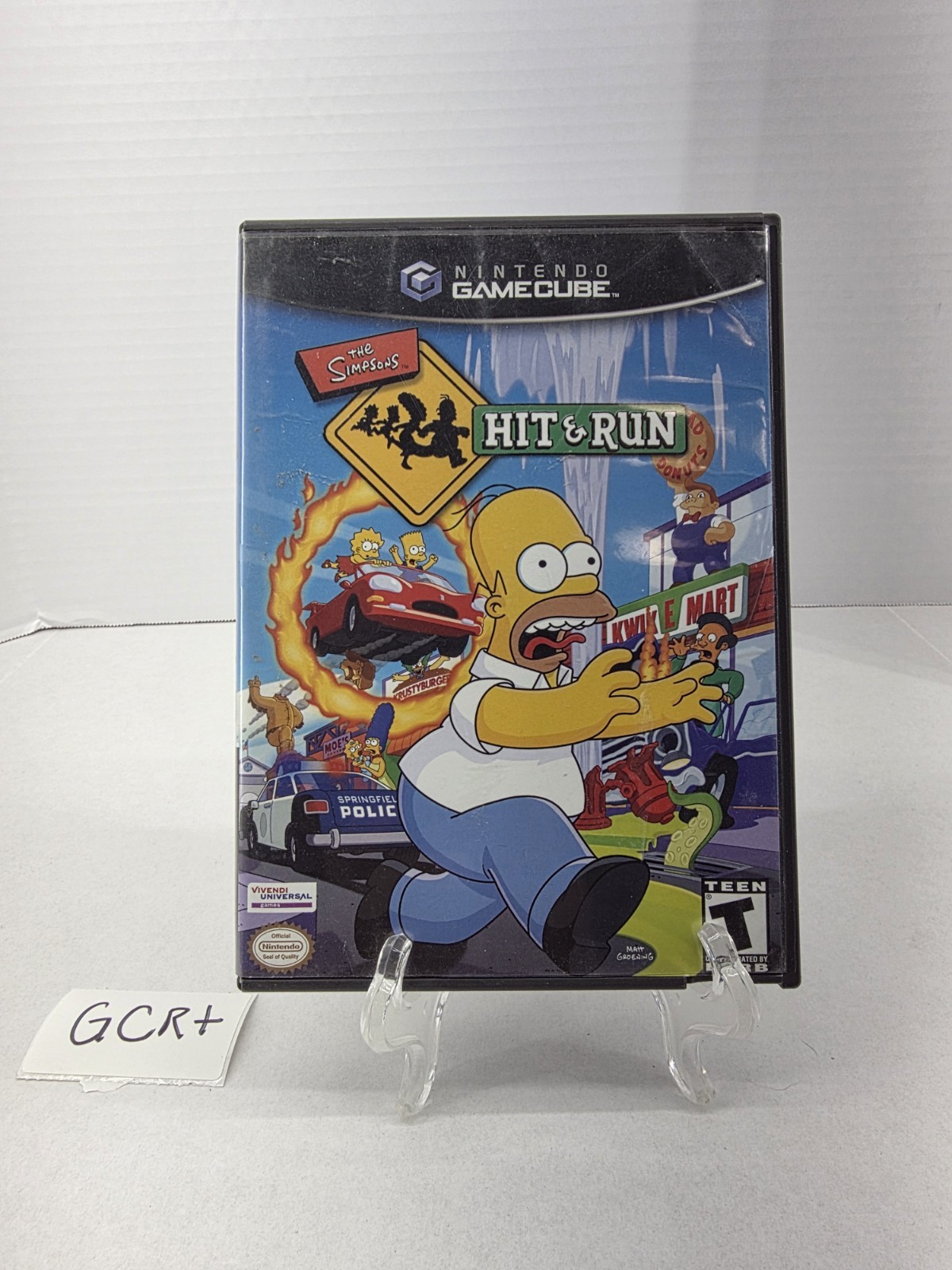 The Simpsons: Hit & Run Nintendo GameCube 2003 ONLY THE CASE! Black Label