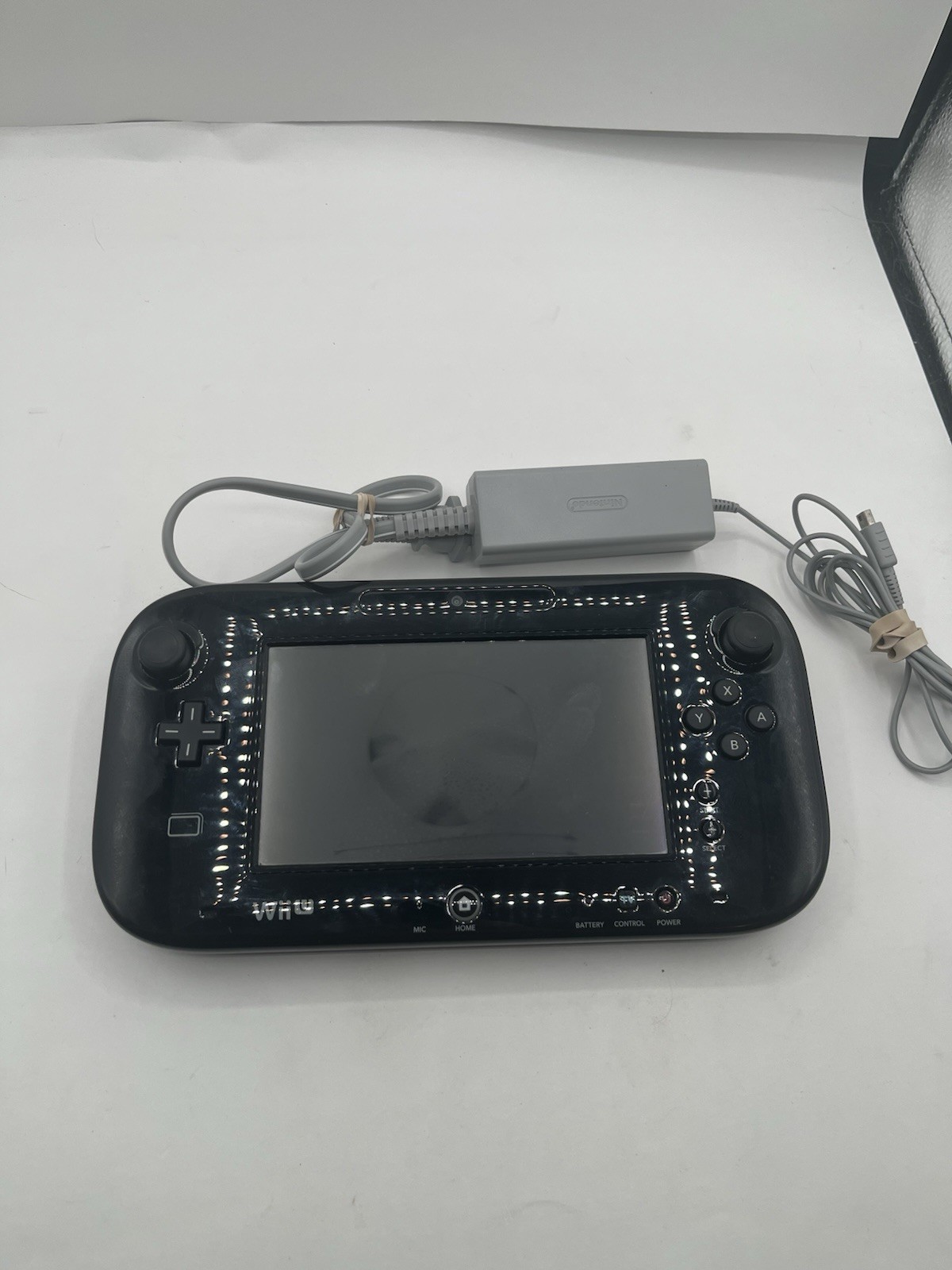 Wii U Gamepad Controller Black WUP-010 Tested Working Gamepad Only