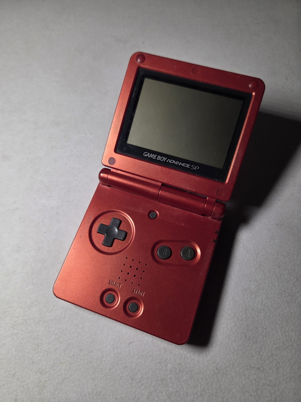 Nintendo Game Boy Advance SP Handheld System – Flame Red With No Charger